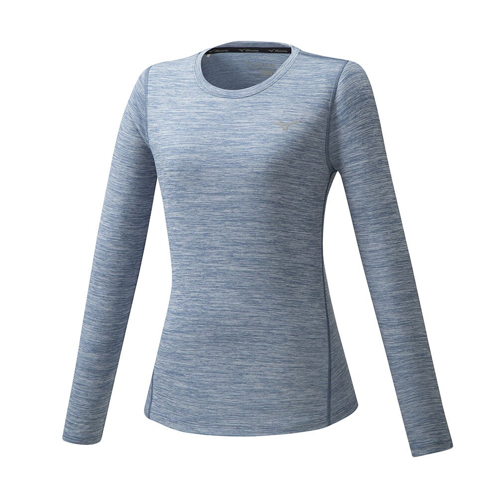 Maglietta Mizuno Running Impulse Core LS Donna - Blu - 07985-YNXU